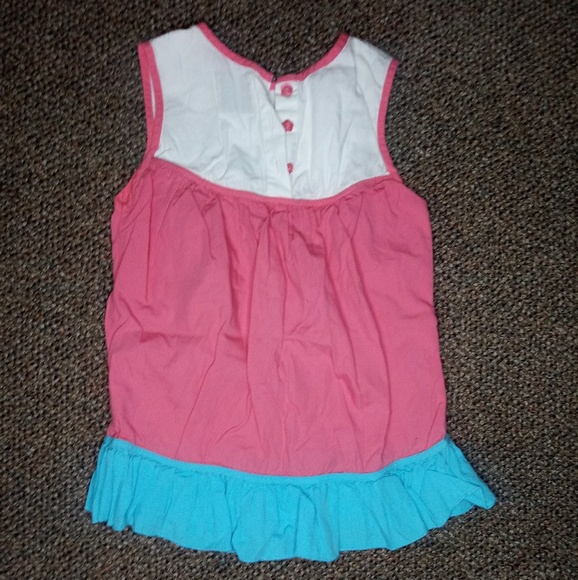 Pink Flower Dress 4t - Picture 3 of 6